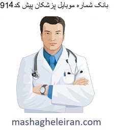 تصویر بانک شماره موبایل پزشکان پیش کد 914