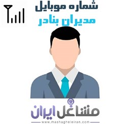 نمایش جزئیات برای شماره موبایل مدیران بنادر تصویر شماره موبایل مدیران بنادر
