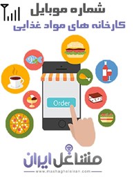 نمایش جزئیات برای شماره موبایل کارخانه های مواد غذایی تصویر شماره موبایل کارخانه های مواد غذایی