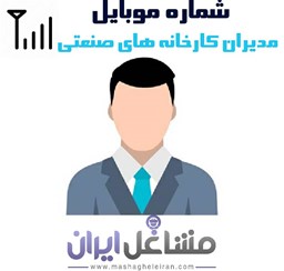 نمایش جزئیات برای شماره موبایل مدیران کارخانه های صنعتی تصویر شماره موبایل مدیران کارخانه های صنعتی
