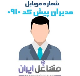 نمایش جزئیات برای شماره موبایل مدیران پیش کد 0910 تصویر شماره موبایل مدیران پیش کد 0910